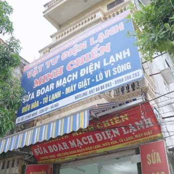Bạn Phùng Duy Chiến, cựu học viên Điện Lạnh, sau 8 năm ra nghề đã có cửa hàng lớn tại Sơn Tây